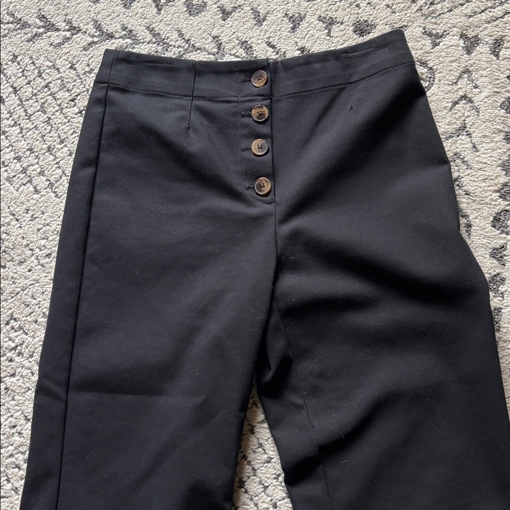 Loft high rise crop button fly pants 6p - Picture 3 of 9